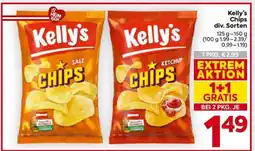 Billa Kelly's Chips div. Sorten Angebot