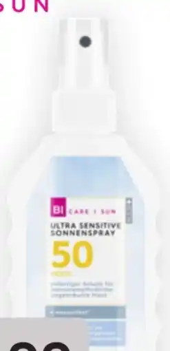 Bipa Bi Care Ultra Sensitive Sonnenspray LSF 50 Angebot
