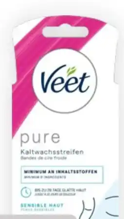 Bipa Veet Pure Kaltwachsstreifen Gesicht Angebot