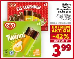 Billa Eskimo Twinni, Eislegenden od. Nogger Angebot