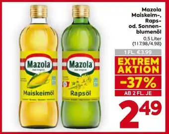 Billa Mazola Maiskeim-, Raps- od. Sonnenblumenöl Angebot