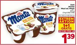 Billa ZOTT MONTE MAXI od. MEGA Angebot