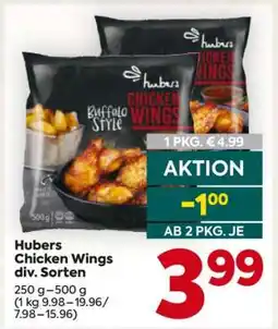 Billa Hubers Chicken Wings div. Sorten Angebot