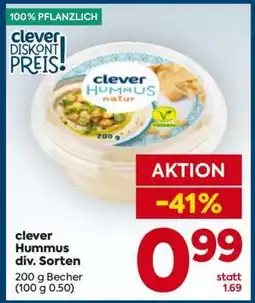 Billa clever Hummus div. Sorten Angebot