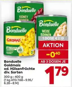 Billa Bonduelle Goldmais od. Hülsenfrüchte div. Sorten Angebot