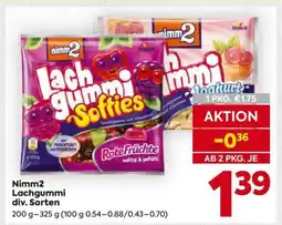 Billa Nimm2 Lachgummi div. Sorten Angebot