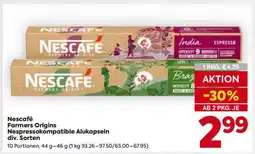 Billa Nescafé Farmers Origins Nespresso-kompatible Alukapseln div. Sorten Angebot