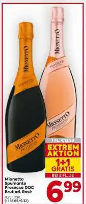 Billa Mionetto Spumante Prosecco DOC Brut od. Rosé Angebot