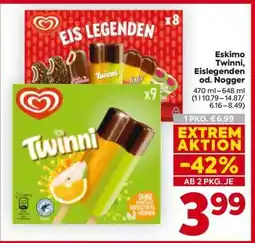 Billa Eskimo Twinni, Eislegenden od. Nogger Angebot