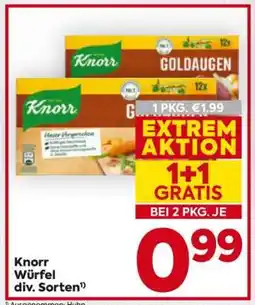 Billa Knorr Würfel div. Sorten Angebot