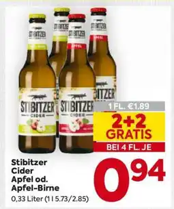 Billa Stibitzer Cider Apfel od. Apfel-Birne Angebot