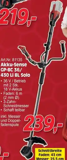 Zgonc Akku-Sense GP-BC 36/ 430 Li BL Solo Angebot