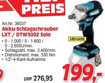 Zgonc Akku-Schlagschrauber LXT/DTW300Z Solo Angebot
