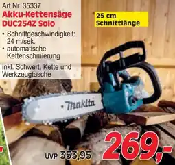 Zgonc Akku-Kettensäge DUC254Z Solo Angebot