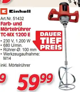 Zgonc Farb- und Mörtelrührer TC-MX 1200 E Angebot