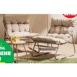 Hofer Lounge-Set Maße Tisch: Ø 45 x 45 cm, Maße Sessel: 91 x 68 x 85 cm HOFER Angebot