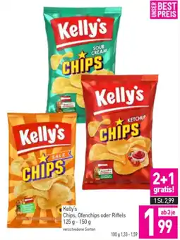 Sutterlüty Kelly's Chips, Ofenchips oder Riffels Angebot