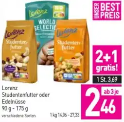 Sutterlüty Lorenz Studentenfutter oder Edelnüsse Angebot