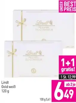 Sutterlüty Lindt Gold weiß Angebot