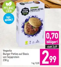 Sutterlüty Vegavita Burger Patties auf Basis von Sojaprotein Angebot