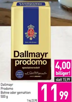 Sutterlüty Dallmayr prodomo Bohne oder gemahlen Angebot