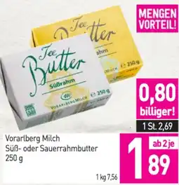 Sutterlüty Vorarlberg Milch Süß- oder Sauerrahmbutter Angebot