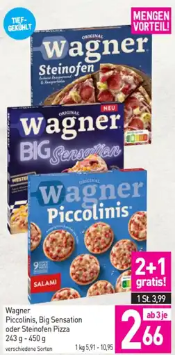 Sutterlüty Wagner Piccolinis, Big Sensation oder Steinofen Pizza Angebot