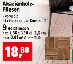 Thomas Philipps Akazienholz- Fliesen Angebot