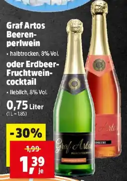 Thomas Philipps Graf Artos Beeren- perlwein oder Erdbeer- Fruchtwein- cocktail Angebot