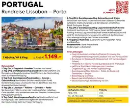 Billa Reisen PORTUGAL Rundreise Lissabon - Porto Angebot