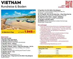 Billa Reisen VIETNAM Rundreise & Baden Angebot