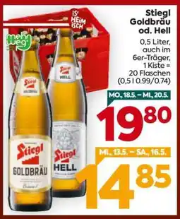 Billa Stiegl Goldbräu od. Hell Angebot