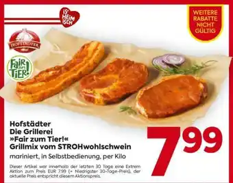 Billa Hofstädter Die Grillerei Fair zum Tier! Grillmix vom Strohwohlschwein Angebot