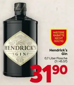 Billa Hendrick‘s Gin Angebot