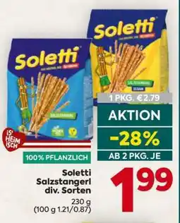 Billa Soletti Salzstangerl div. Sorten Angebot
