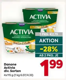 Billa Danone Activia div. Sorten Angebot