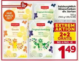 Billa Salzburgmilch Käsescheiben div. Sorten Angebot