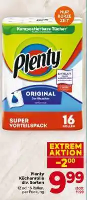 Billa Plenty Küchenrolle div. Sorten Angebot