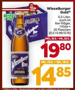 Billa Wieselburger Gold Angebot