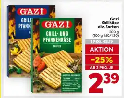 Billa Gazi Grillkäse div. Sorten Angebot