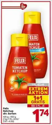 Billa Felix Ketchup div. Sorten Angebot