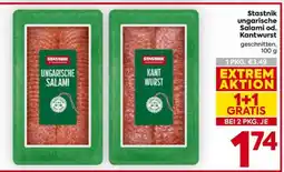 Billa Stastnik Ungarische Salami od. Kantwurst Angebot