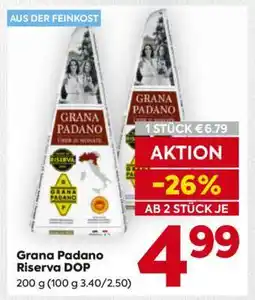 Billa Grana Padano Riserva DOP Angebot