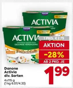 Billa Danone Activia div. Sorten Angebot