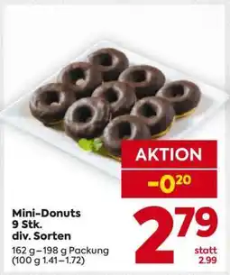 Billa Mini-Donuts 9 Stk. div. Sorten Angebot