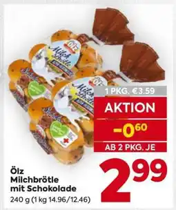 Billa Ölz Milchbrötle mit Schokolade Angebot