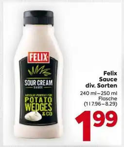 Billa Felix Sauce div. Sorten Angebot