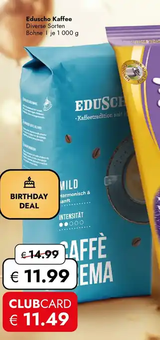 Travel FREE Eduscho kaffee Angebot