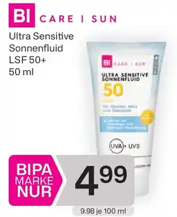 Bipa SUN Ultra Sensitive Sonnenfluid LSF 50+ Angebot