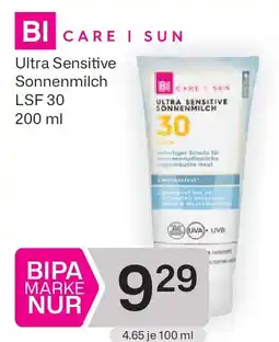 Bipa SUN Ultra Sensitive Sonnenfluid LSF 50+ Angebot